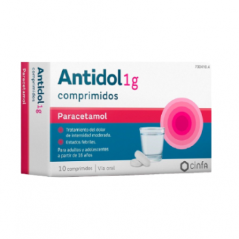Antidol 1 g, 10 Comprimidos