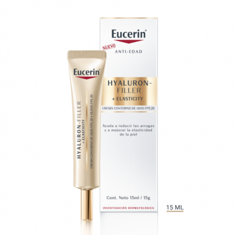 Eucerin Hyaluron Filler + Elasticity Contorno de Ojos, 15 ml