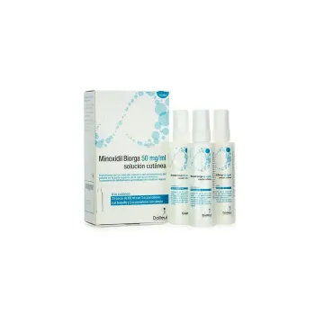 Minoxidil Biorga 50 mgr / ml 3 frascos de 60 ml