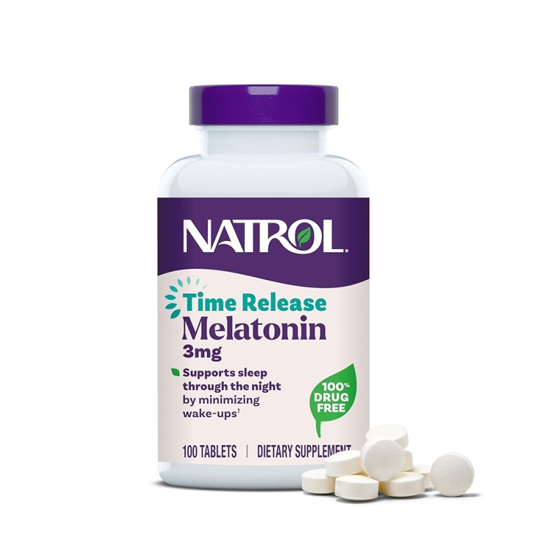 Melatonina Natrol 3 mgr time release -100 cp