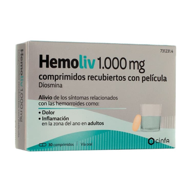 Hemoliv 1.000 mg 30 Comprimidos Hemoliv 1.000 mg 30 Comprimidos