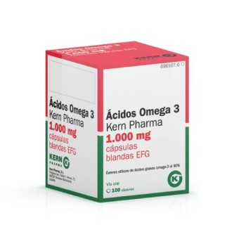 ÁCIDOS OMEGA 3 KERN PHARMA EFG 1000 MG (100 CÁPSULAS)