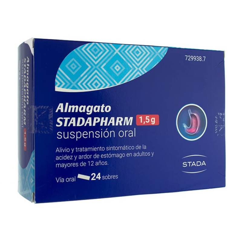 Almagato Stadapharm 1,5 g Suspensión Oral, 24 Sobres