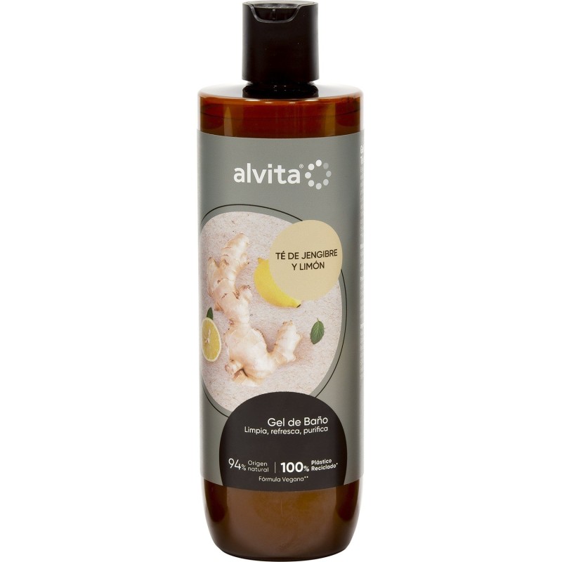 Gel de baño Té de Jengibre y Limón Alvita 400 ml Gel de baño Té de Jengibre y Limón Alvita 400 ml