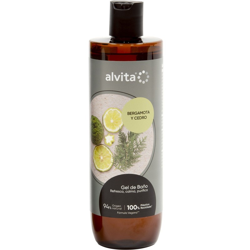 Gel de baño Bergamota y Cedro Alvita 400 ml Gel de baño Bergamota y Cedro Alvita 400 ml