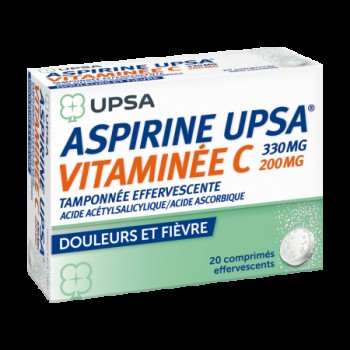 Aspirine Upsa vitaminee C ( 330 mgr /200 mgr ) Aspirine Upsa vitaminee C ( 330 mgr /200 mgr )