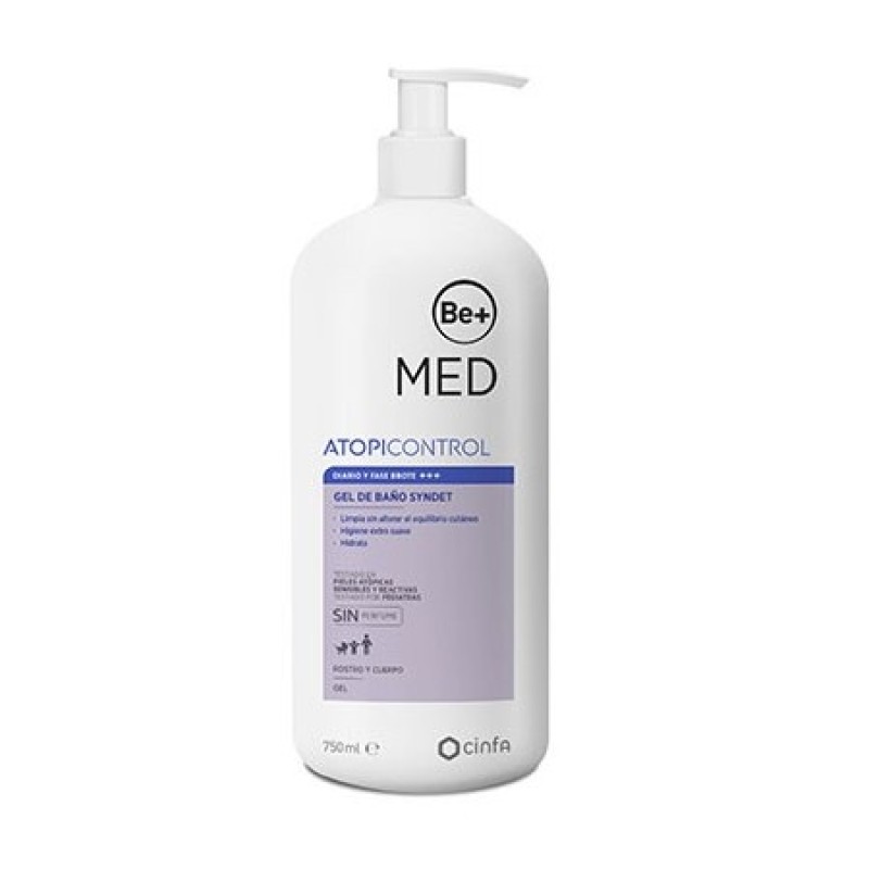 Be+ Med Atopic Skin Control Gel De Baño Syndet 750 ML