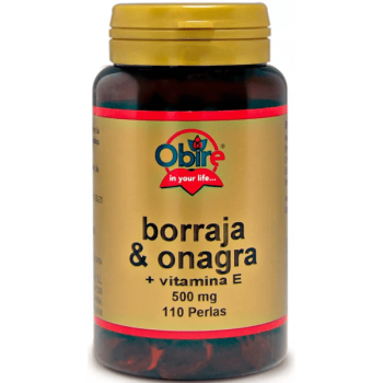 Obire Borraja, Onagra y Vitamina E 500 mg 110 Perlas