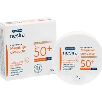 Maquillaje compacto SPF50+ Nesira