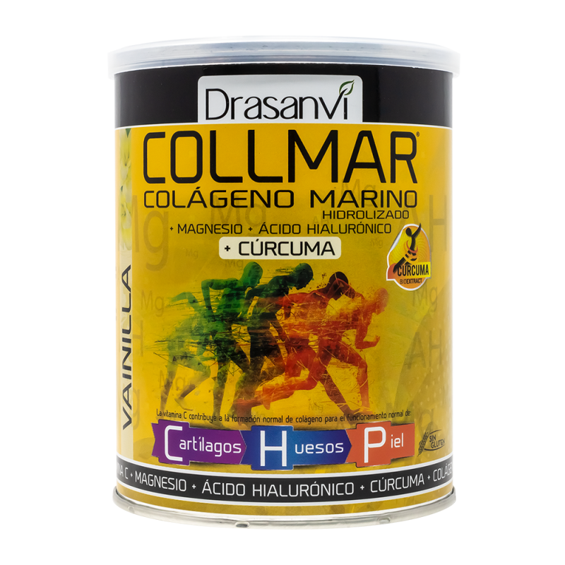 Collmar Colágeno Marino y Curcuma 300 gr Sabor Vainilla