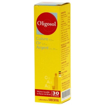 Oligosol Labcatal  COBRE-ORO-PLATA 40ml  Oligosol Labcatal  COBRE-ORO-PLATA 40ml