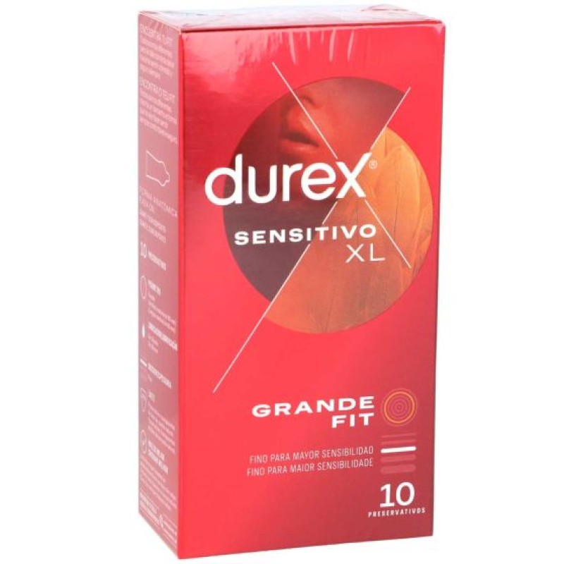 DUREX Preservativo Sensitivo Suave XL 10 unidades DUREX Preservativo Sensitivo Suave XL 10 unidades