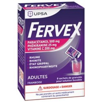 Fervex antigripal sobres  sabor frambuesa