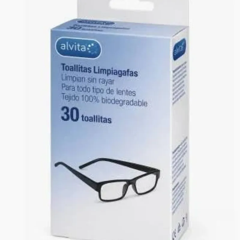 ALVITA TOALLITAS LIMPIAGAFAS 30 UNDS