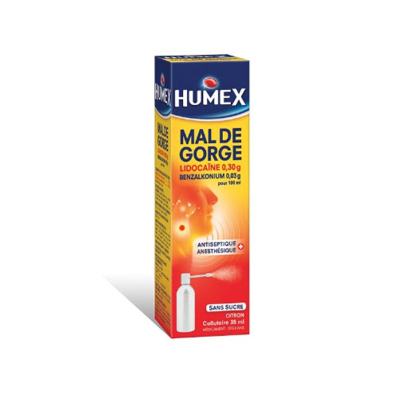 Humex Mal Gorge Lidocaïne spray bucal