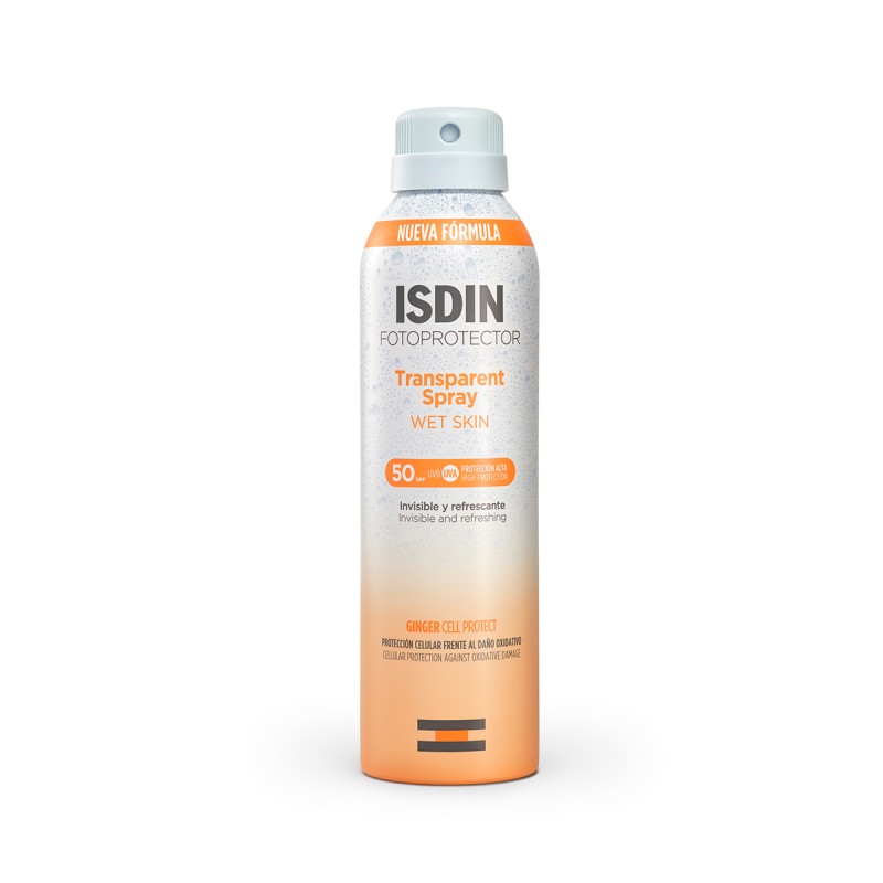 Fotoprotector ISDIN Transparent Spray Wet Skin SPF 50