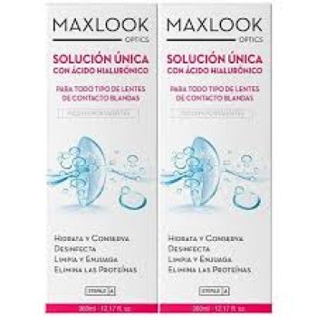 Maxlook solución única duplo ac. hialurónico 360+360ML