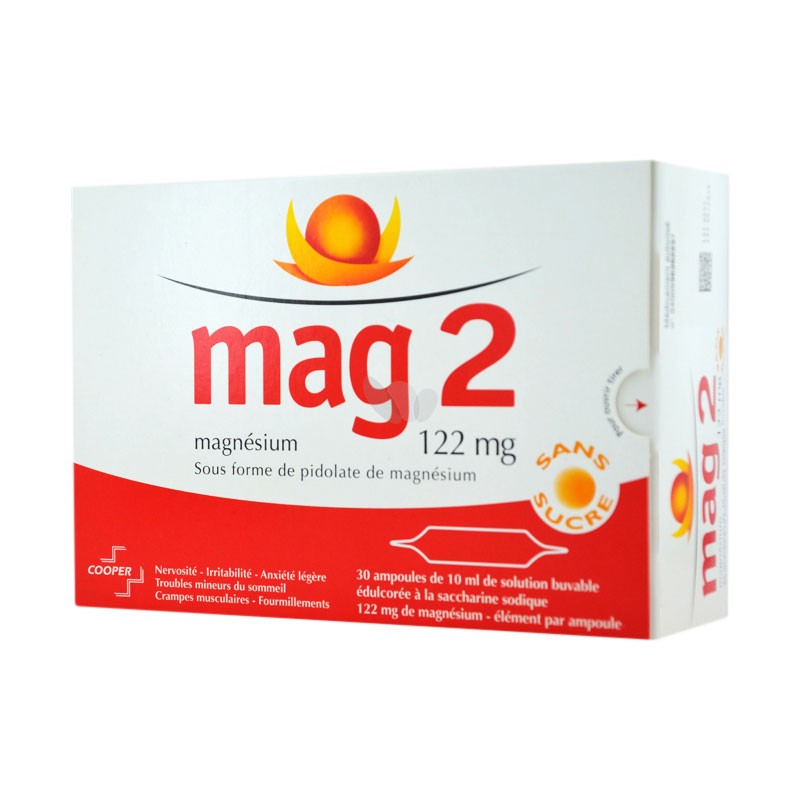 Mag 2  ampollas de 30 unidades de 10 ml