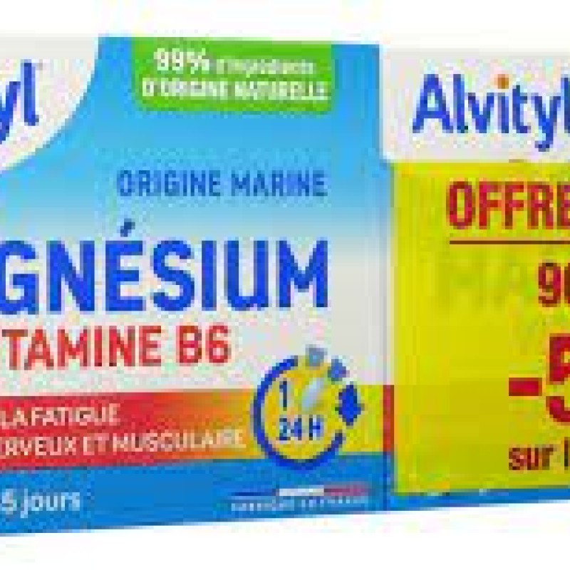 Magnesium Vitamina B6 Alvityl pack x 2 