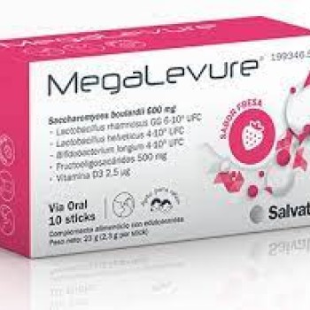 Megalevure 10 sobres sabor fresa 