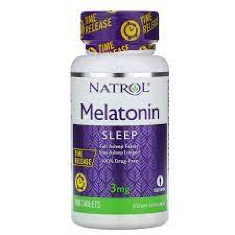 Melatonina Natrol 3 mgr time release -100 cp