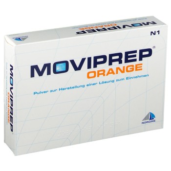 Moviprep orange-flavored sachets