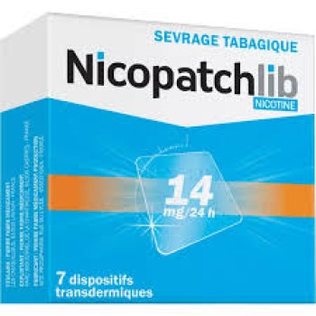 NicopatchLib Nicotine Patches for Smoking Cessation 14mg / 24h, 28 patches