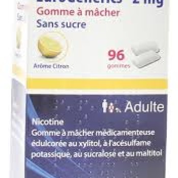 Nicotine EG  2 mg. lemon 96 Sugar-Free Gum