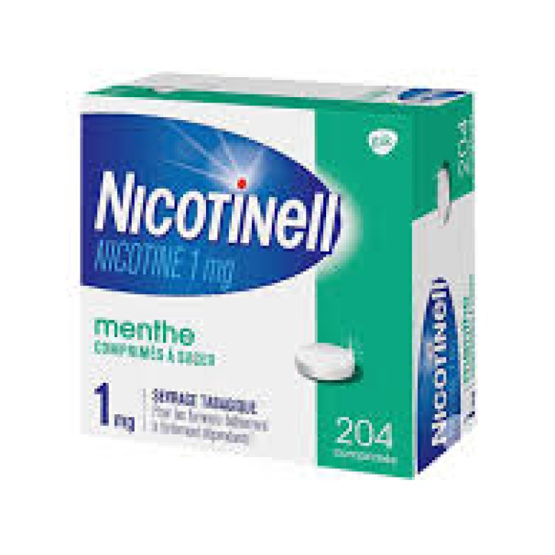 Nicotinell 1 mgr de 204 comprimidos para chupar de menta sin azúcar Nicotinell 1 mgr de 204 comprimidos para chupar de menta sin azúcar