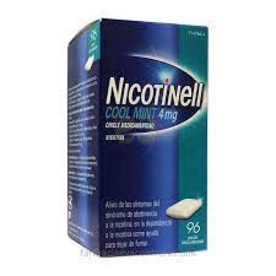 Nicotinell 4 mgr 96 chicles de menta sin azúcar