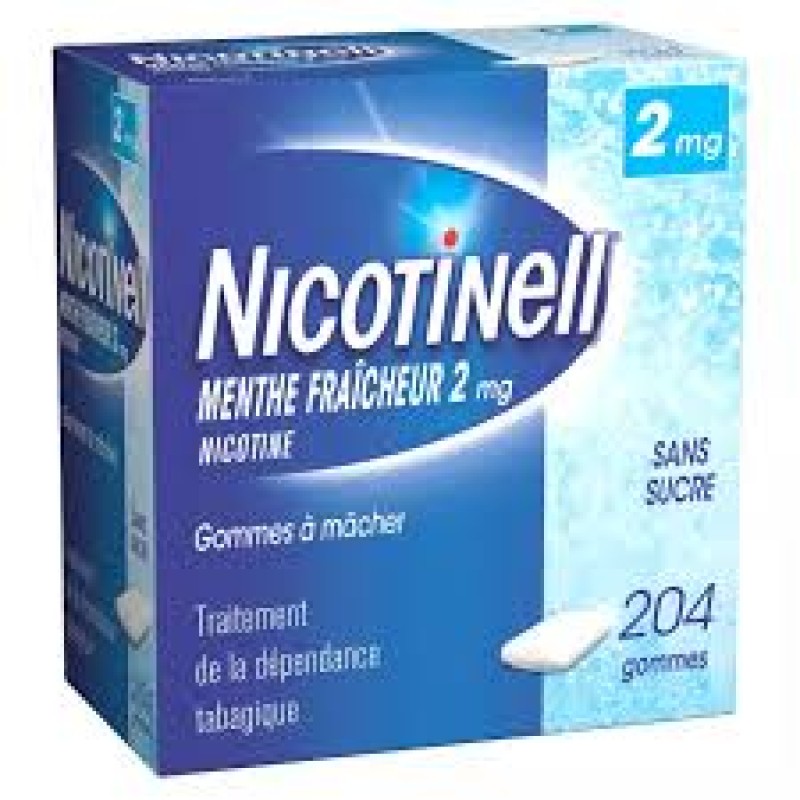 Nicotinell 2 mgr 204  chicles de menta fresca sin azúcar