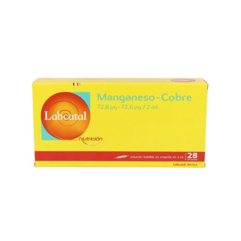 Oligosol Labcatal Manganeso-Cobre 28 cápsulas