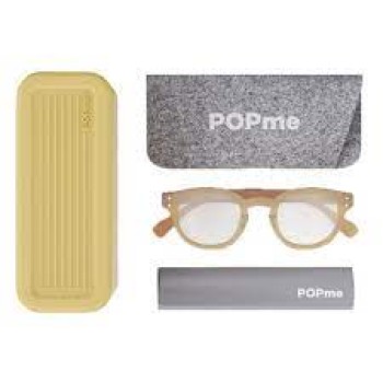  Gafas de  Lectura Popme  con lentes antiluz azul + 3 Color Amarillo