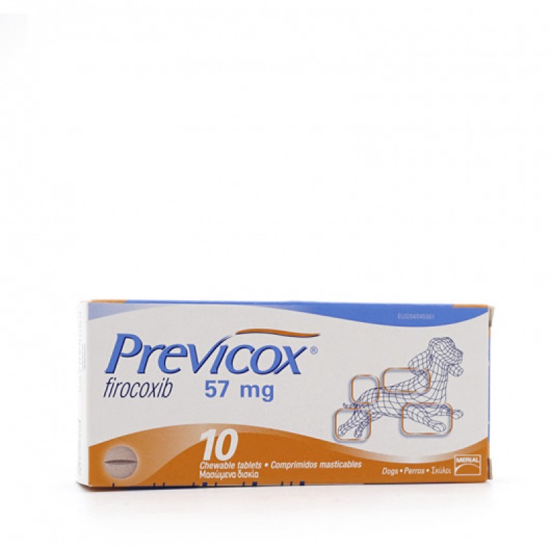 PREVICOX 57 mg 10 COMP