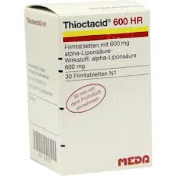 Thioctacid 600 mgr 100 cápsulas