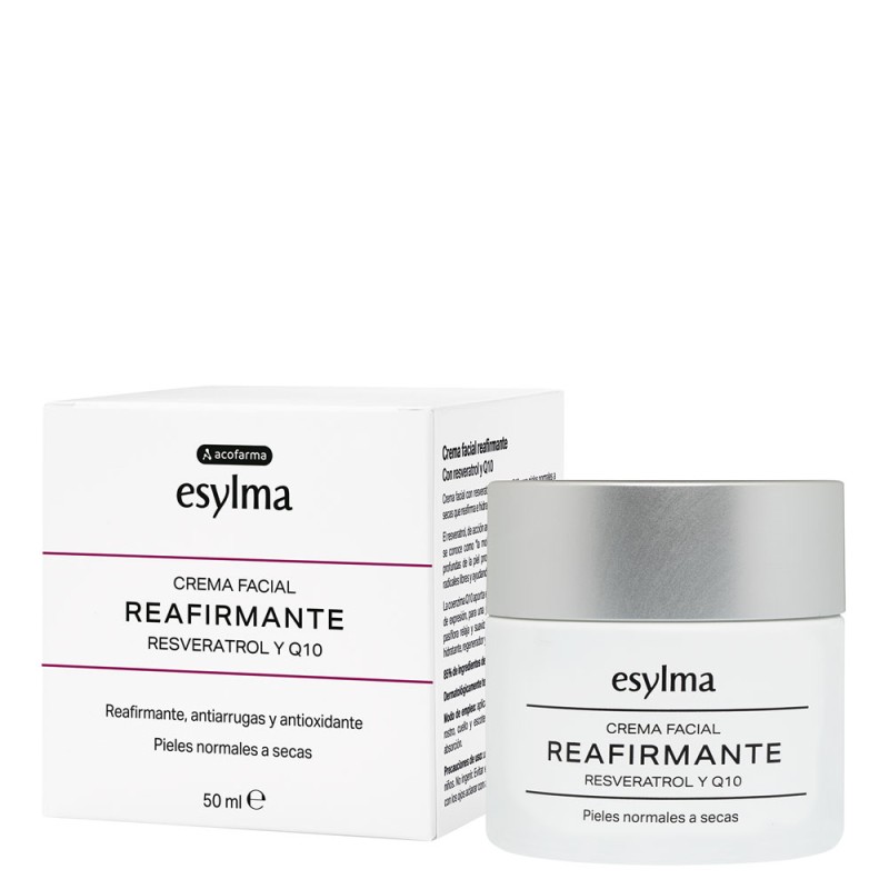 ACOFARMA ESYLMA CREMA FACIAL REAFIRMANTE RESVERATROL Y Q10 1 ENVASE 50 ML ACOFARMA ESYLMA CREMA FACIAL REAFIRMANTE RESVERATROL Y Q10 1 ENVASE 50 ML
