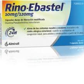 RINO-EBASTEL 10MG/ 120MG 7CAPS.