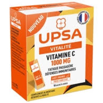 Vitamina C  1000 mgr 10 sobres sabor naranja