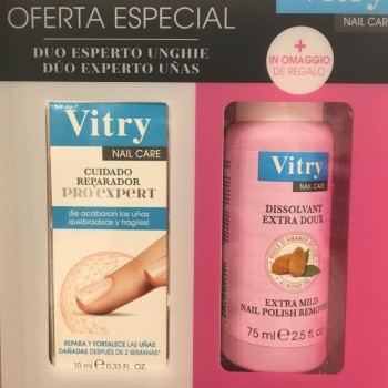 Vitry cuidado reparador pro expert de uñas 10 ml + regalo quitaesmalte 75 ml 