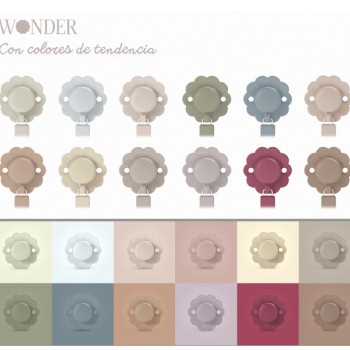 CHUPETE WONDER SILICONA INTENSE COLOR 6-18M (1 UNIDAD)