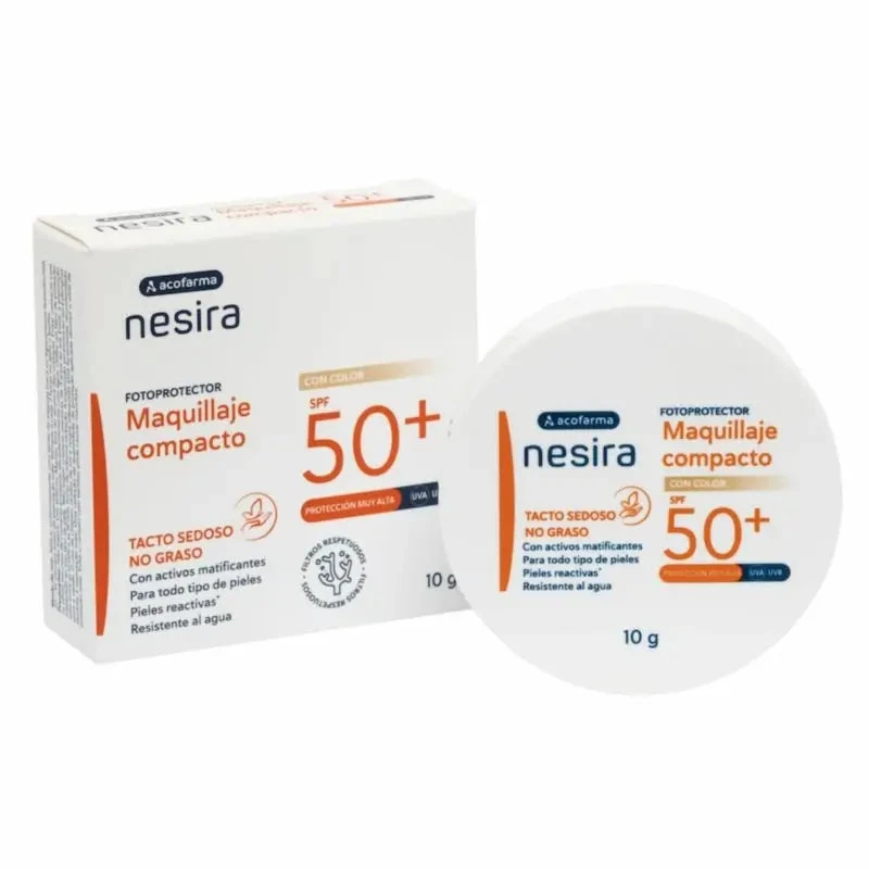 Acofarma Nesira Maquillaje Compacto SPF 50+ 10 gr