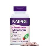 Melatonina   Natrol 10mgr Fast Disolver 100 cp  sabor frambuesa