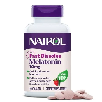 Melatonin Natrol 10mg Fast Dissolve 100 tabs raspberry flavor