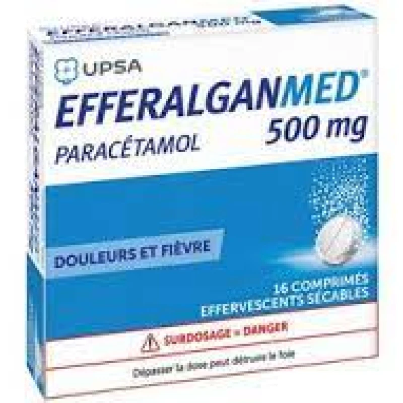 Efferalganmed 500 mg 16 effervescent tablets