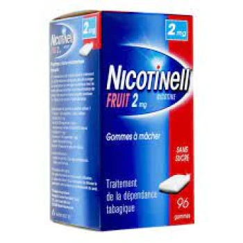 Nicotinell  2 mgr 96 chicles sabor fruta sin azúcar