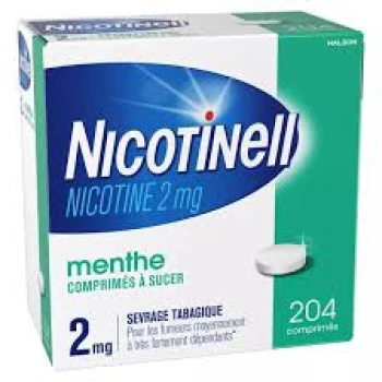 Nicotinell 2 mg 204 sugar-free mint tablets