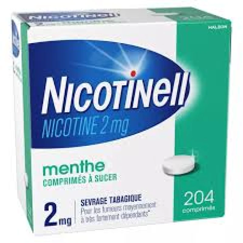 Nicotinell 2 mg 204 sugar-free mint tablets