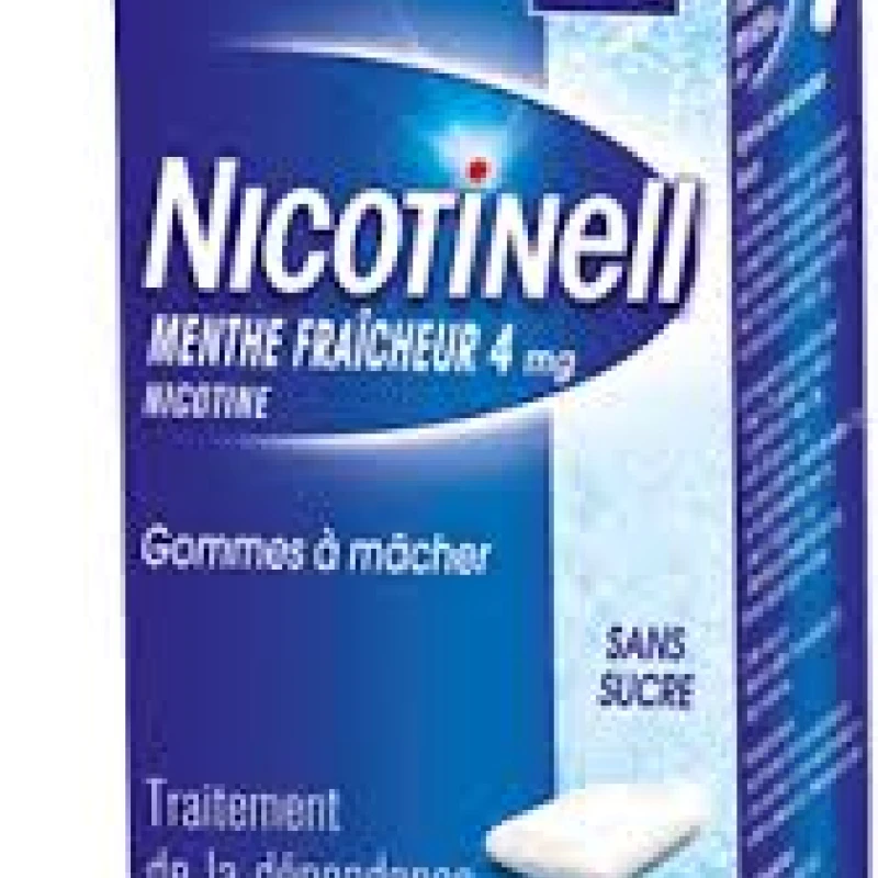Nicotinell 4 mg 96 gommes goût menthe fraîche sans sucre