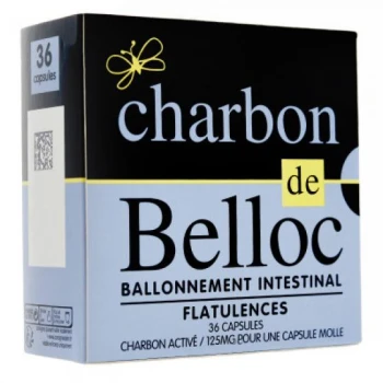 Charbon de Belloc 125 mgr  36 capsulas blister