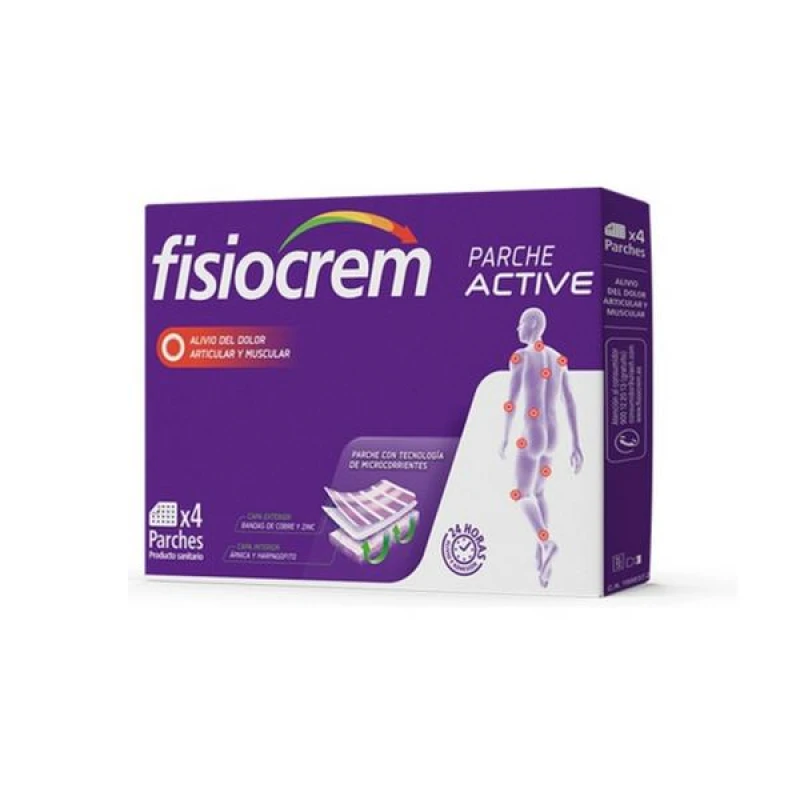 Fisiocrem Parche Active 4 Parches 7x9.5 Cm